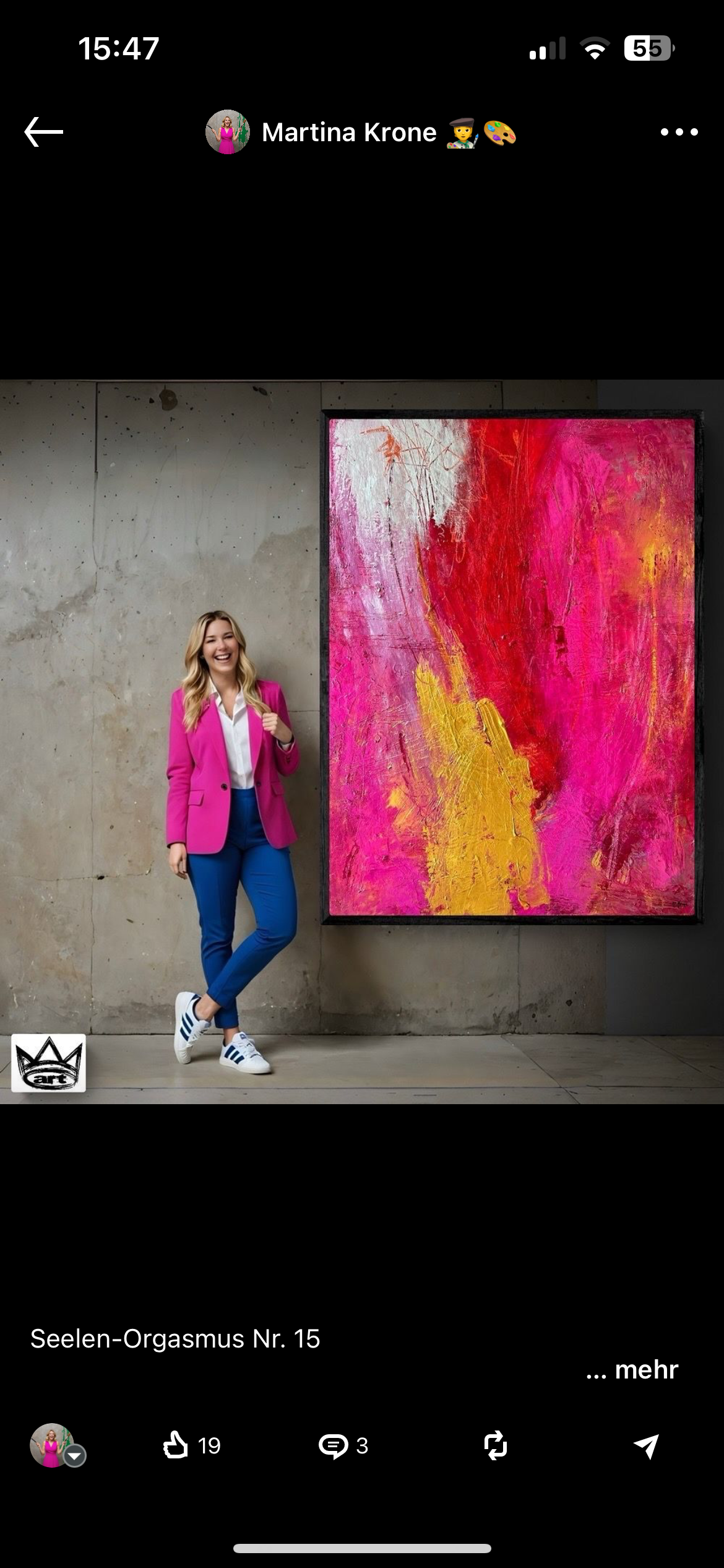 Original Kunstwerk: "Seelen-Orgasmus