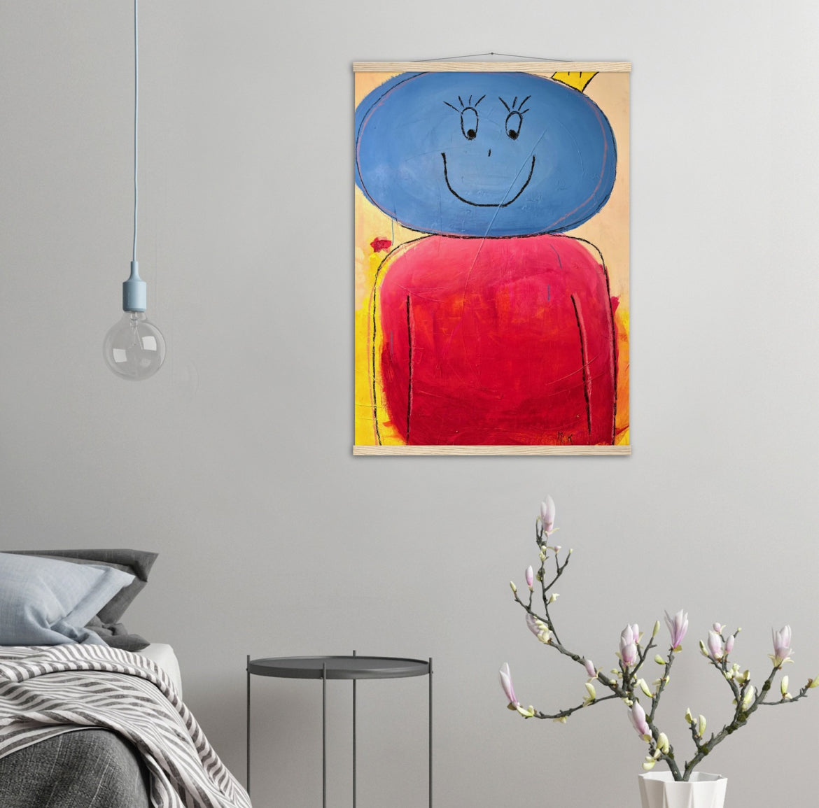 Artwork "YinYang ☯️" As a modern wooden hanger