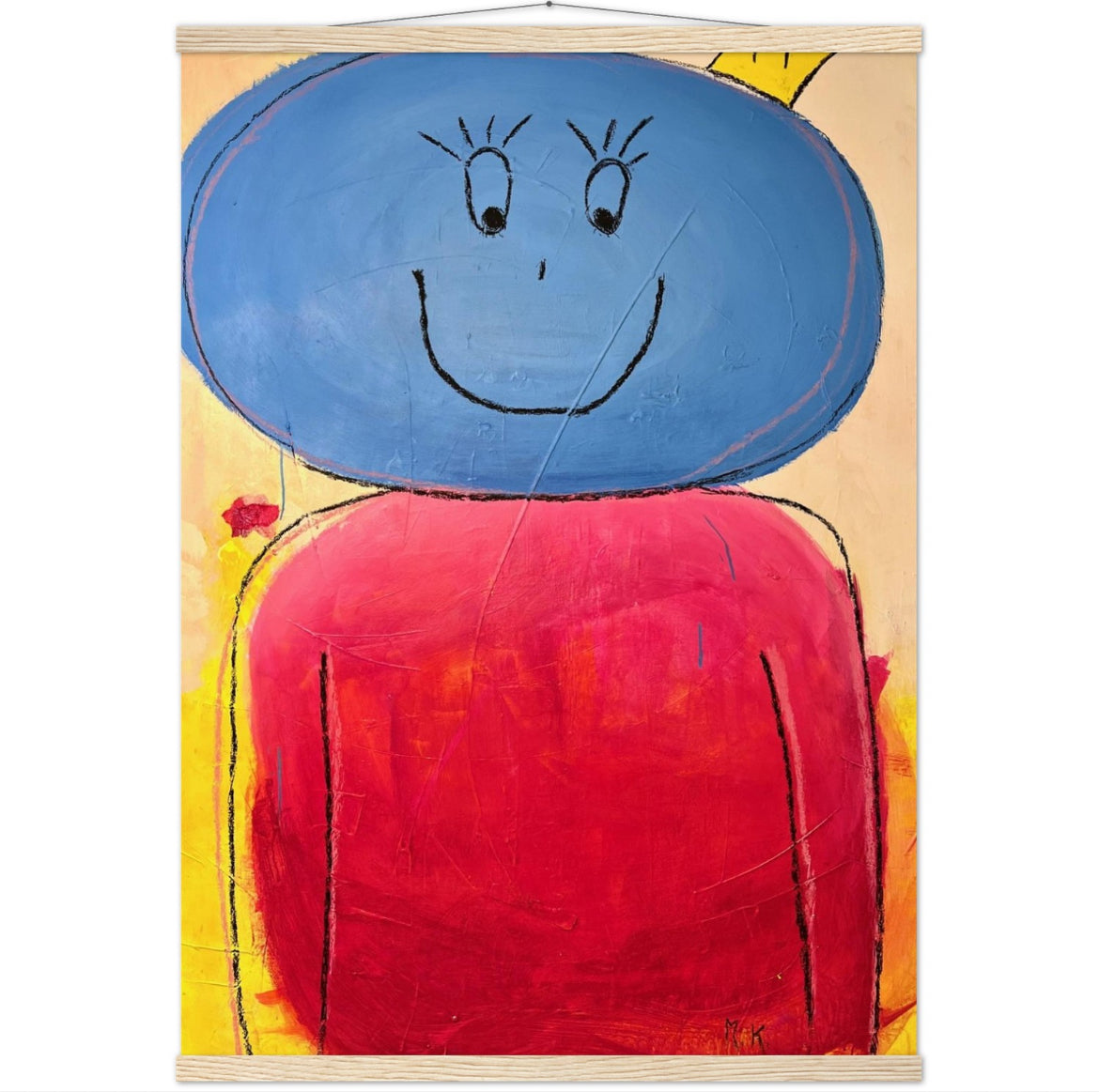 Artwork "YinYang ☯️" As a modern wooden hanger