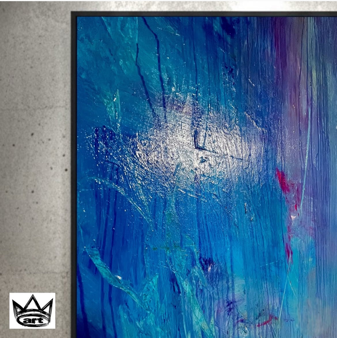 Original Kunstwerk: "Im Himmel und der Meerestiefe“ 125 x 185 cm