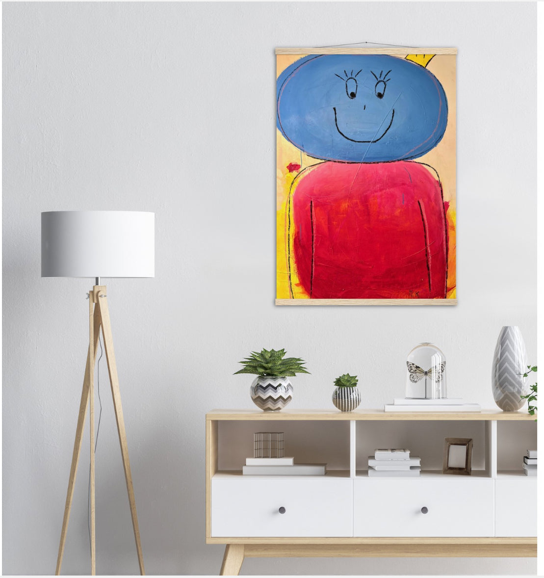 Artwork "YinYang ☯️" As a modern wooden hanger