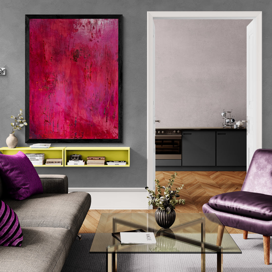 Kunstwerk "Pure Freude Nr. 2“ - Premium Leinwand-Druck, limitiert auf 10 Stück