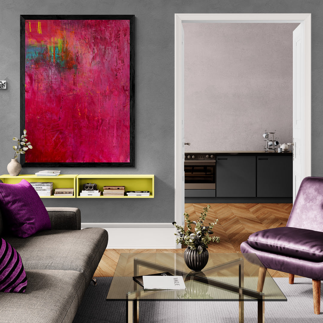 Kunstwerk "Pure Freude Nr. 1" - Premium Leinwand-Druck, limitiert auf 10 Stück