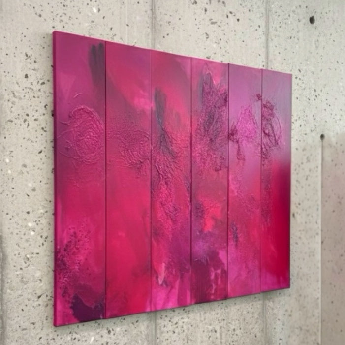 Original Kunstwerk: "Glorie in Pink“ 126 x 110 cm