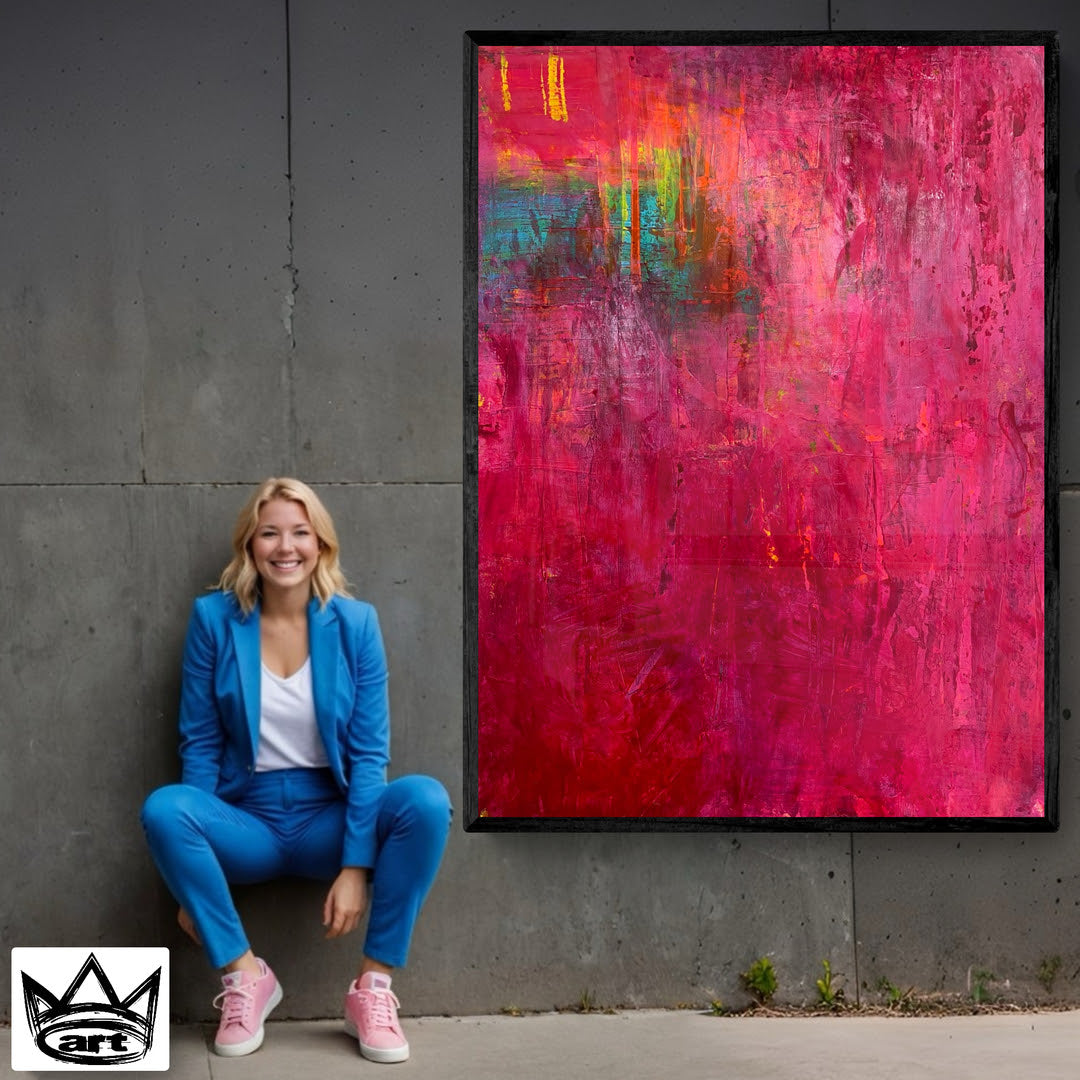 Kunstwerk "Pure Freude Nr. 1" - Premium Leinwand-Druck, limitiert auf 10 Stück