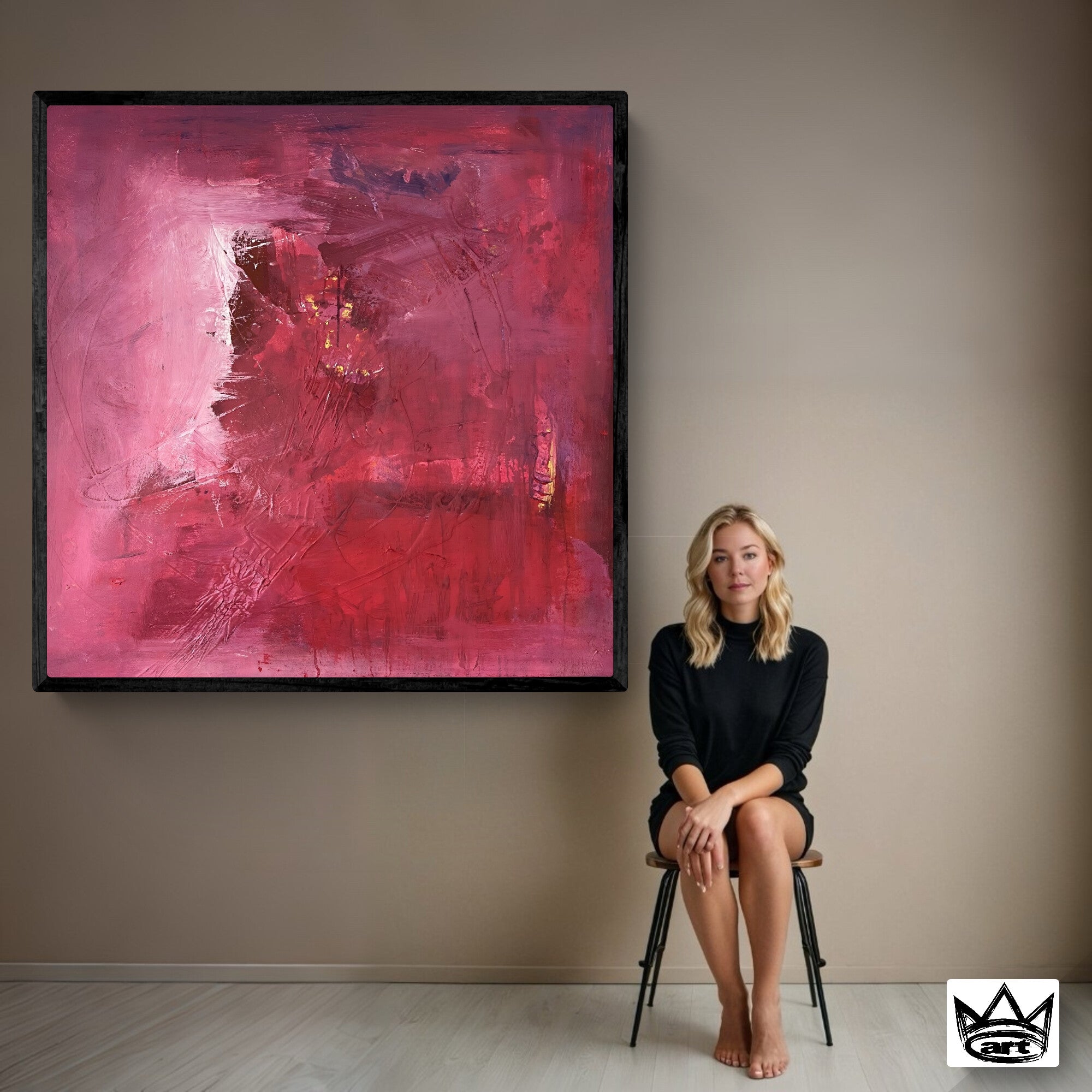 Original Kunstwerk "Positive Energie", 100*100 cm