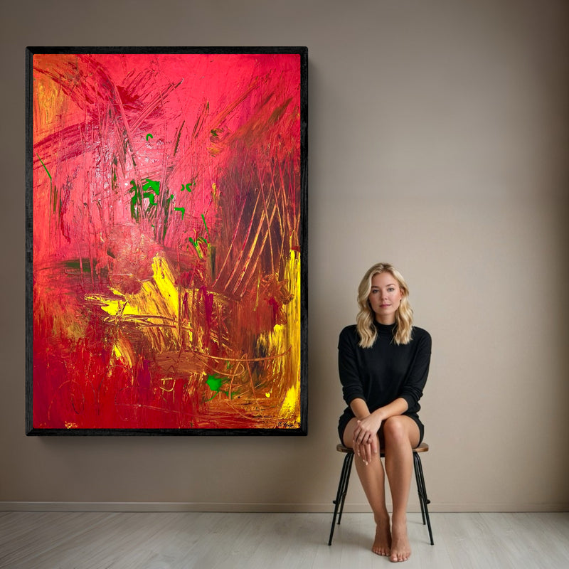 Original Kunstwerk: "Seelenorgasmus Nr. 1", 90*120 cm