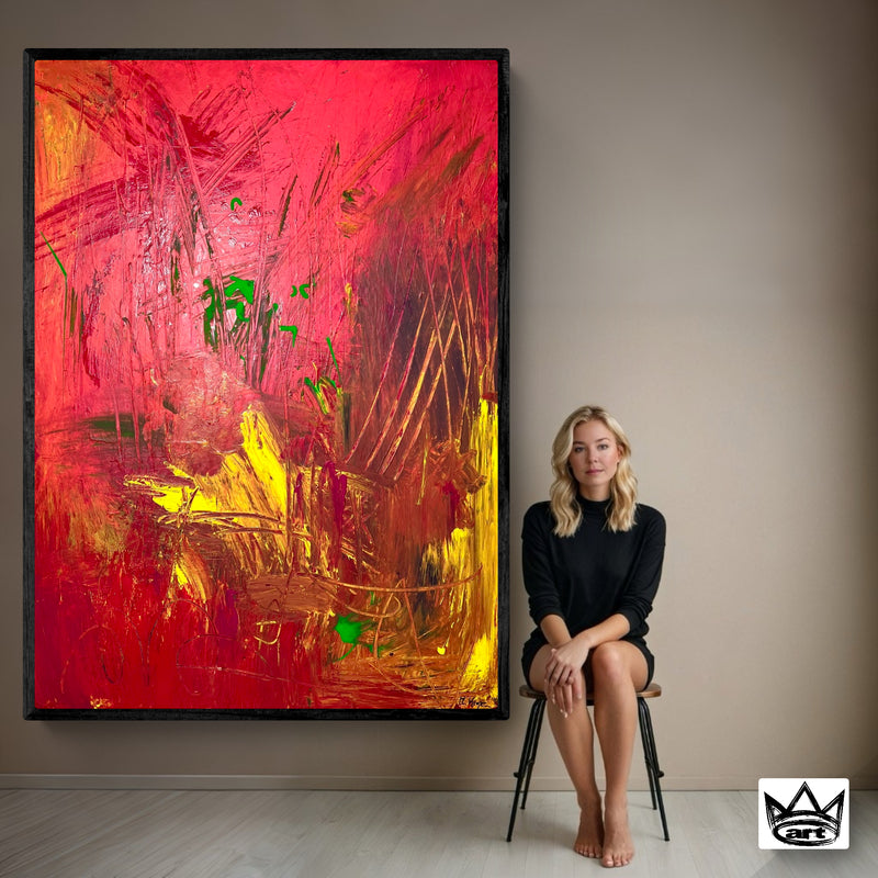 Kunstwerk "Seelen-Orgasmus 1" - Premium Leinwand-Druck, limitiert auf 10 Stück