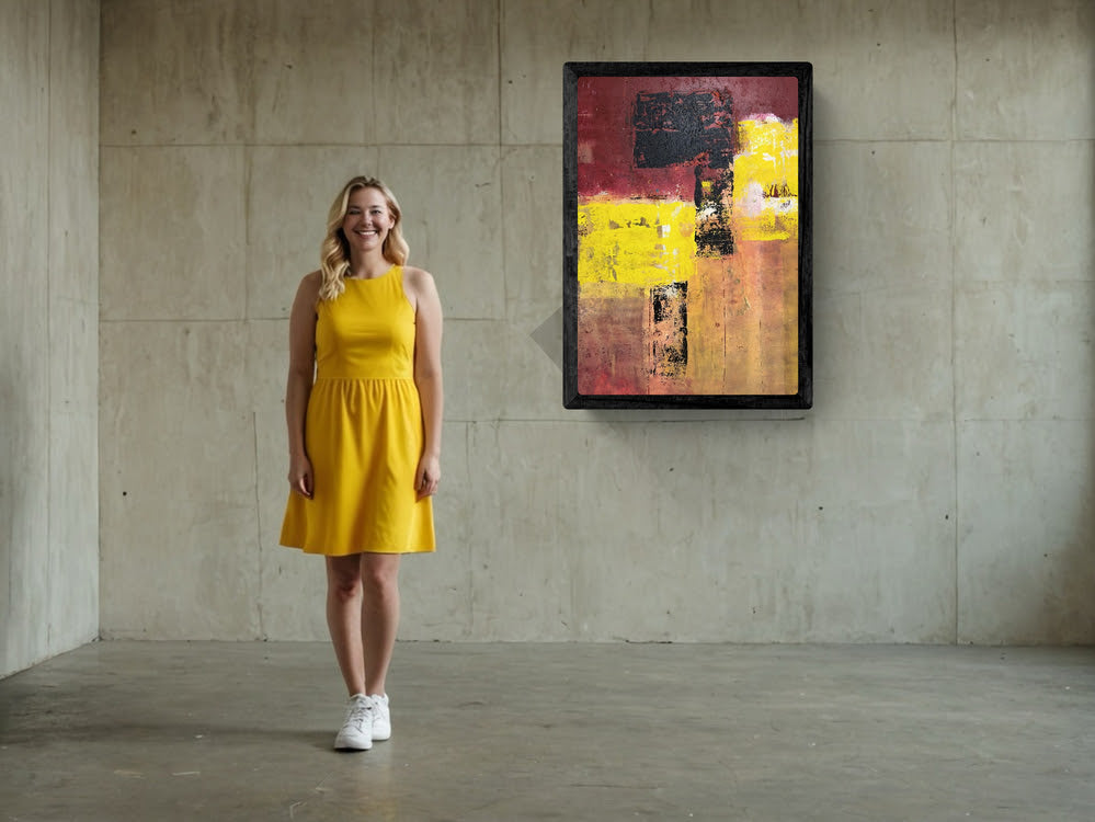 Artwork "Feeling at Home" - Poster Print in Wooden Frame