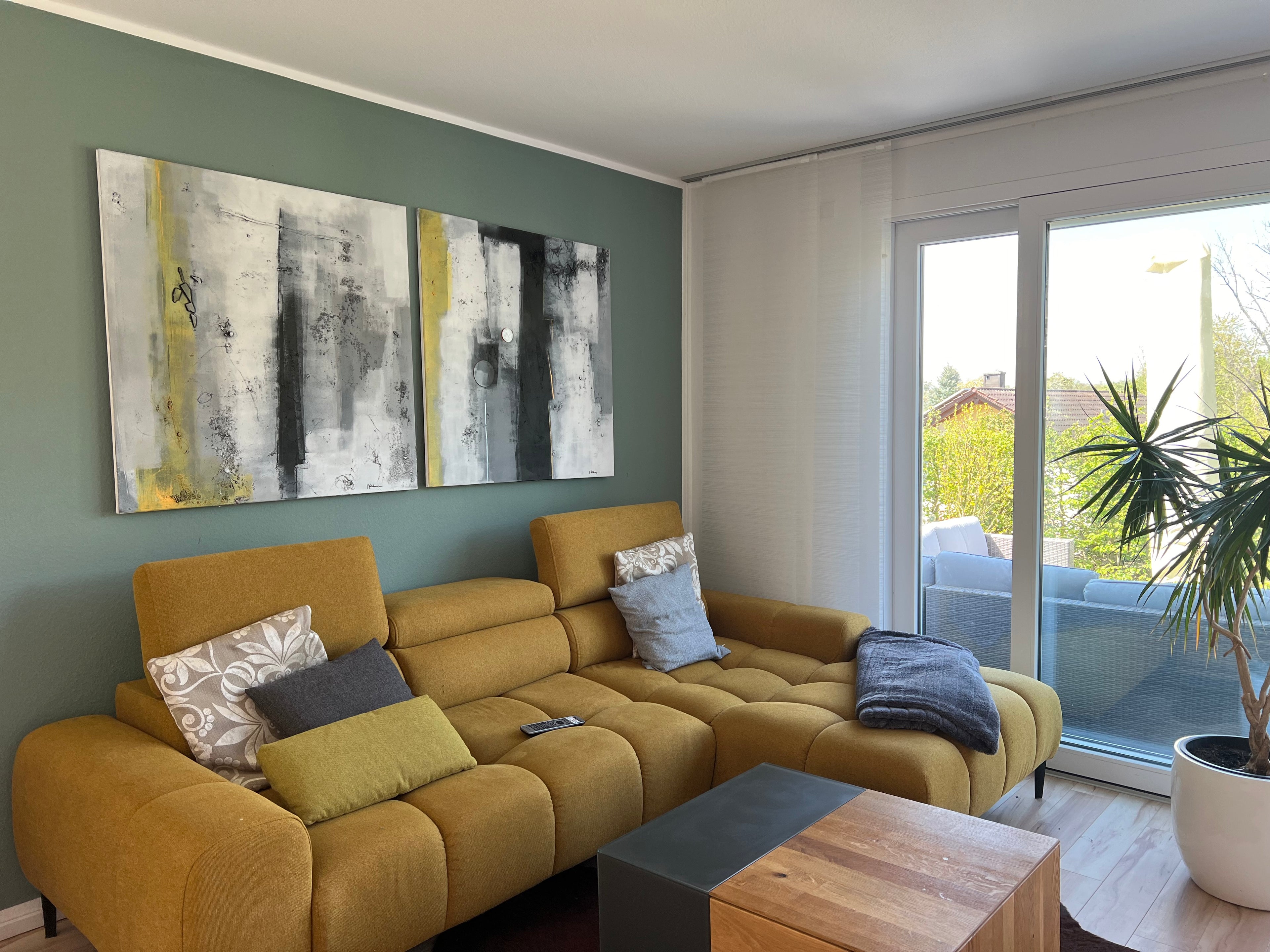 * Sonder-Abverkauf * 2 Kunstwerke "Instinkt 1 & 2" - Exklusive Originale, je 100 x 100 cm