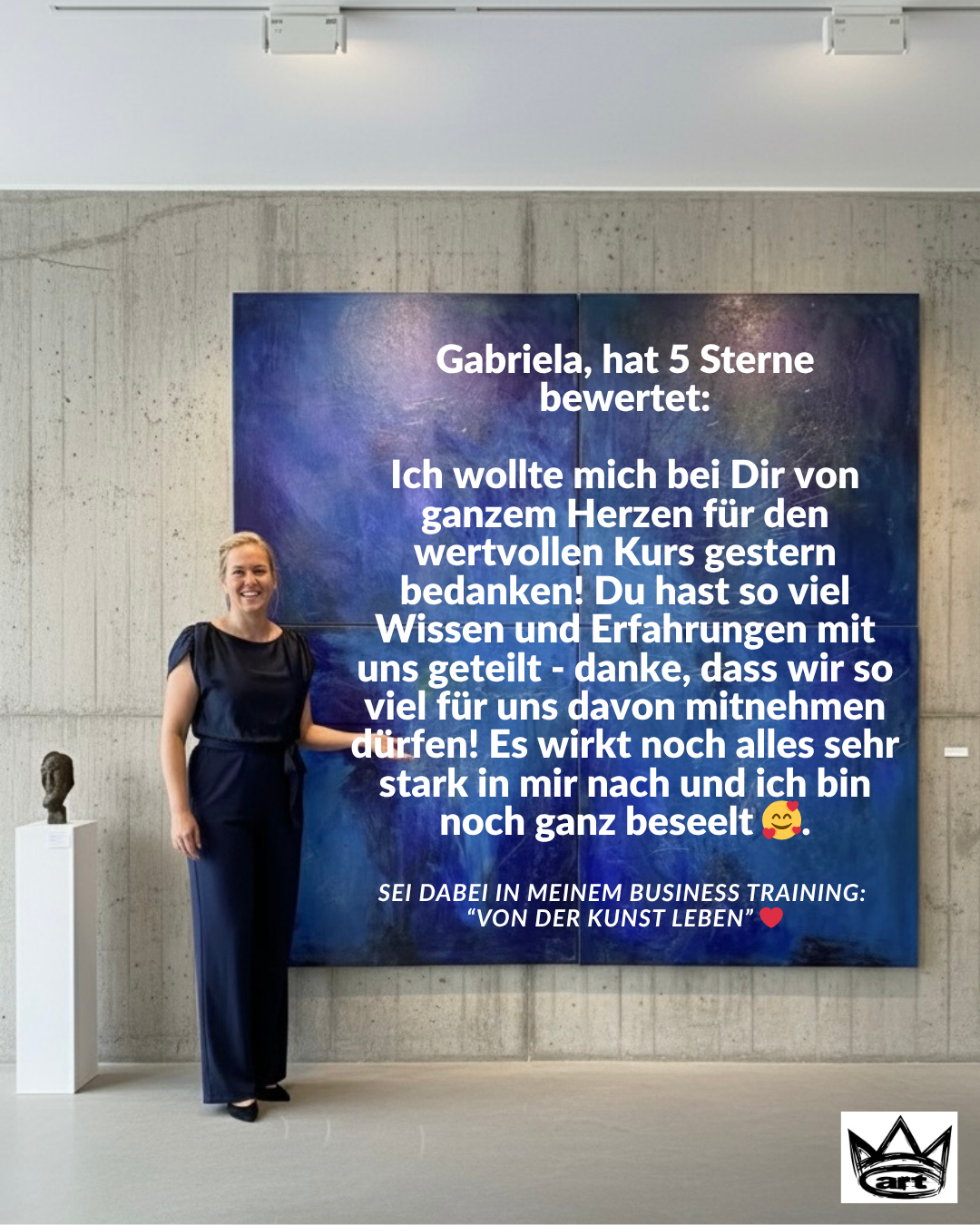 Training „Von der Kunst leben“, live online oder als Videotraining