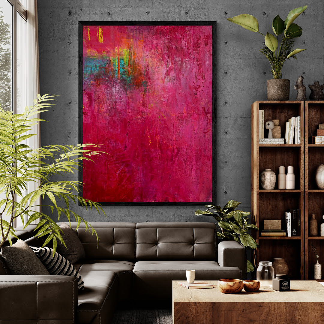 Kunstwerk "Pure Freude Nr. 1" - Premium Leinwand-Druck, limitiert auf 10 Stück