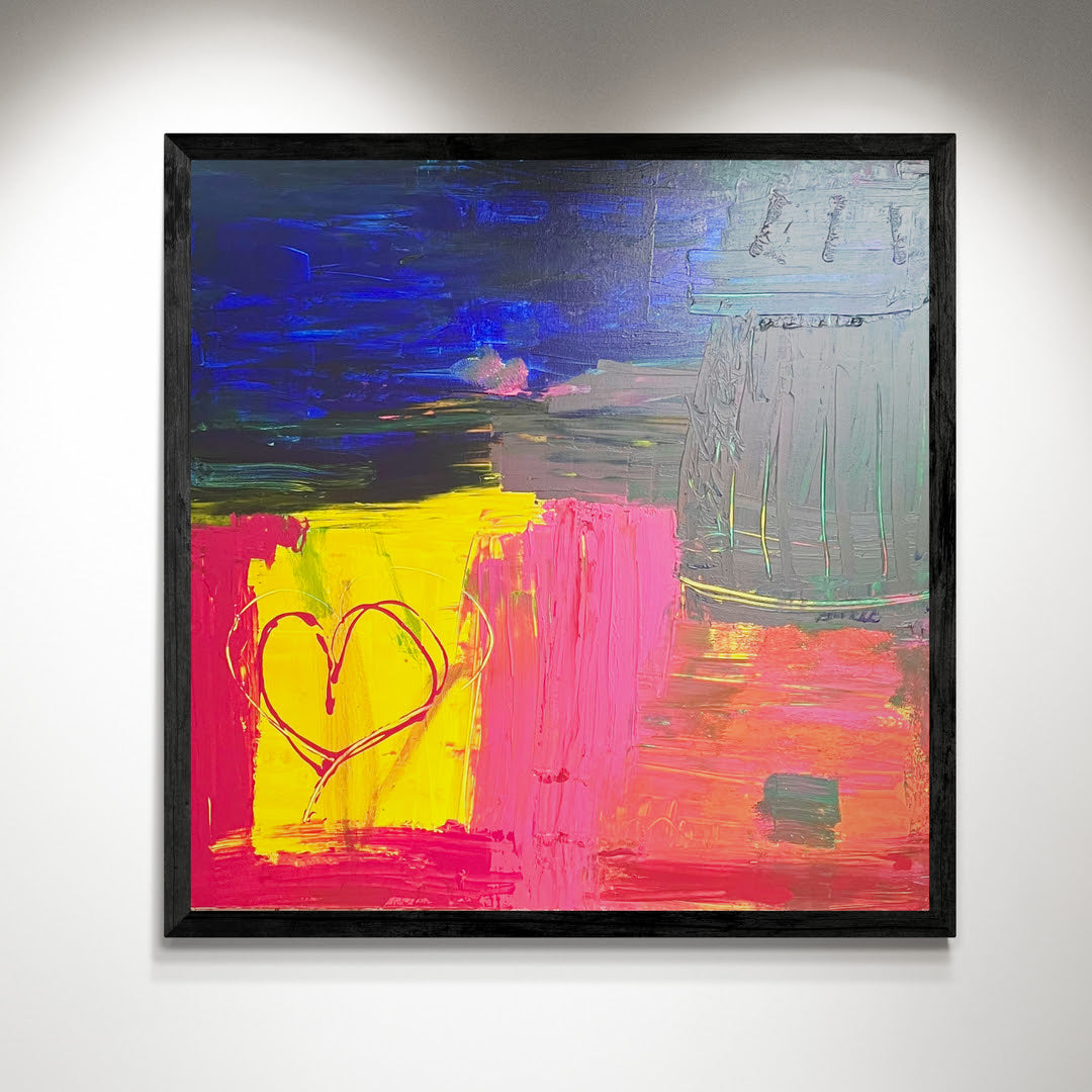 Original Kunstwerk "Liebe siegt immer", 100*100 cm