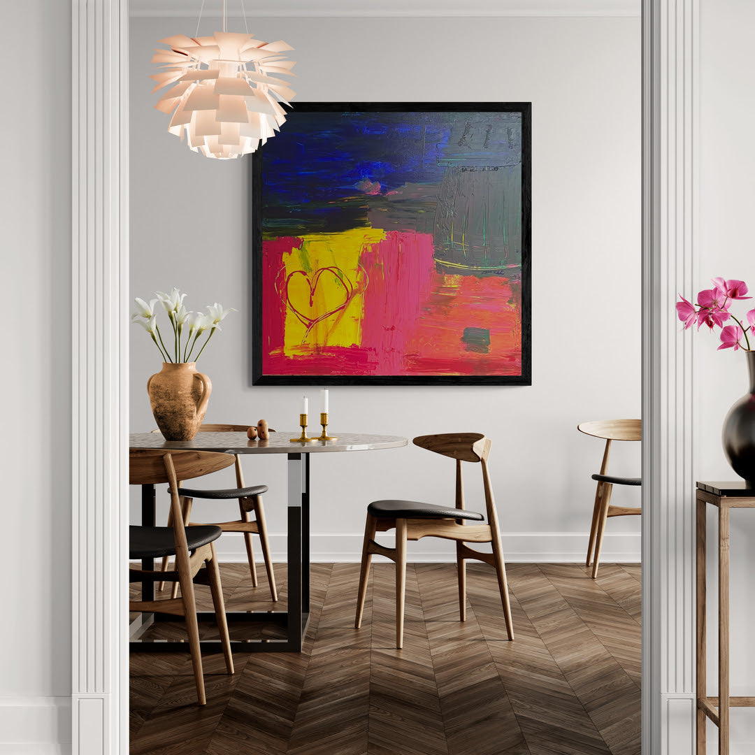 Original Kunstwerk "Liebe siegt immer", 100*100 cm