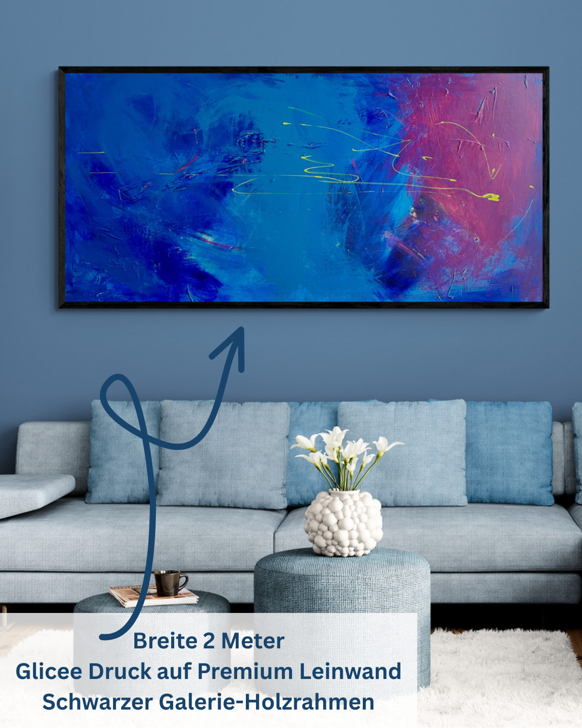 Kunstwerk "Universum der Emotionen" - Premium Leinwand-Druck, limitiert auf 10 Stück