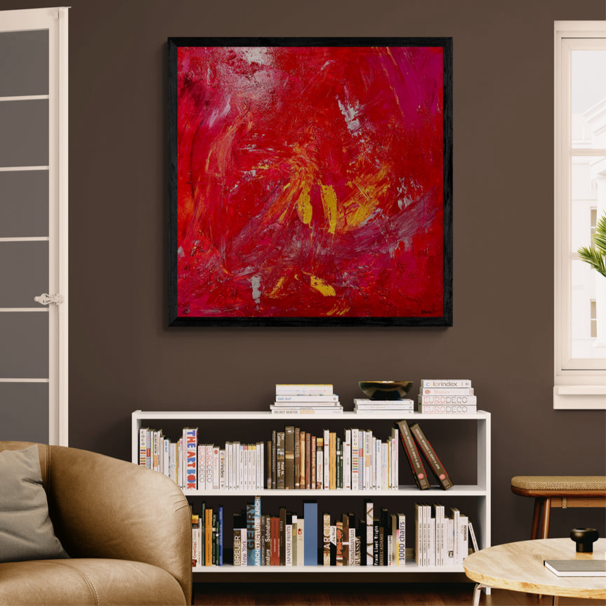 Original Kunstwerk: "Ewiges Leben im Glück", 100*100 cm