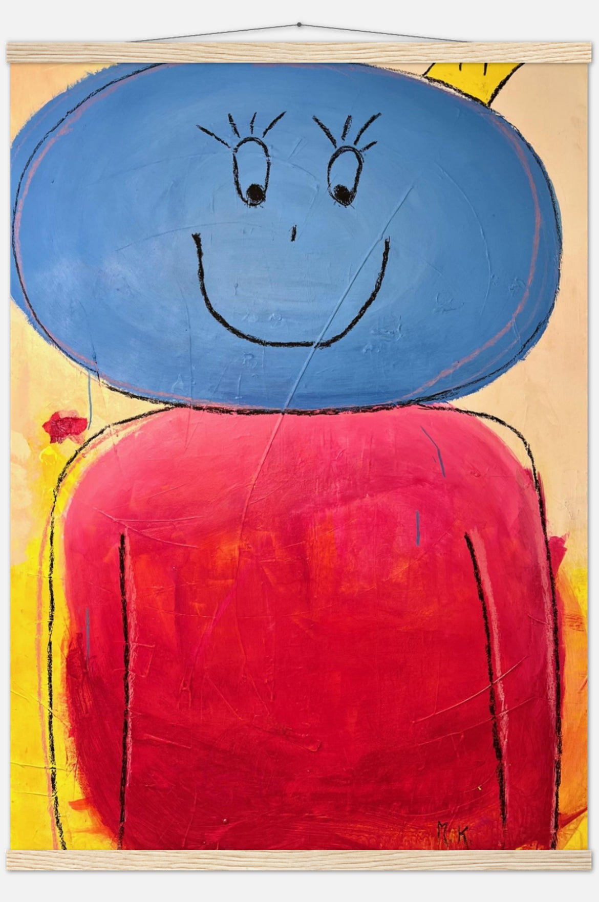 Artwork "YinYang ☯️" As a modern wooden hanger