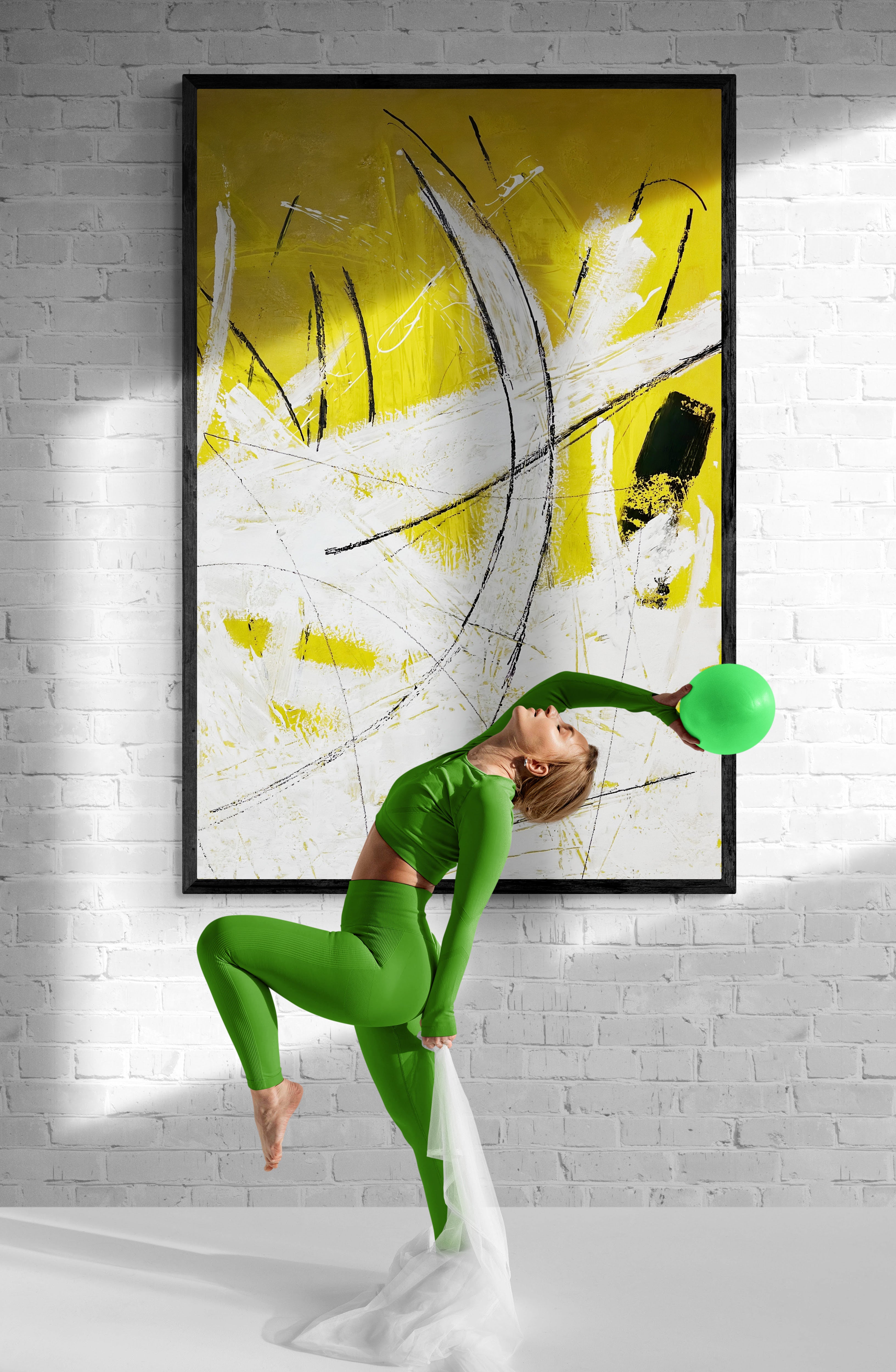 Kunstwerk "Glücks-Explosion" - Premium Leinwand-Druck, limitiert auf 10 Stück