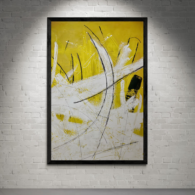 Kunstwerk "Glücks-Explosion" - Premium Leinwand-Druck, limitiert auf 10 Stück