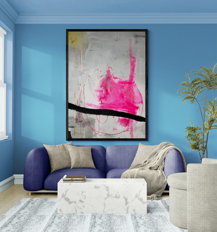 Original Kunstwerk: "Neon Lights 1", 90*120 cm