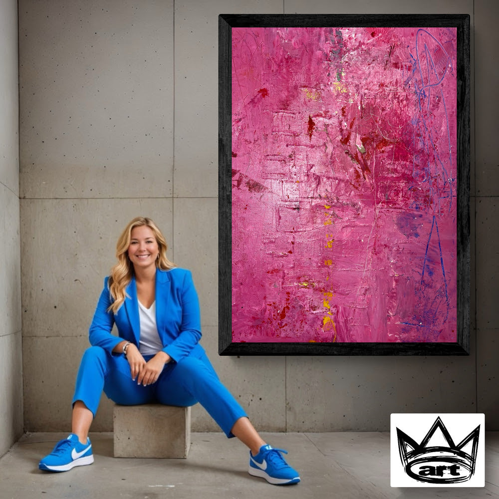 Kunstwerk "Liebeswelle" - Premium Leinwand-Druck, limitiert auf 10 Stück