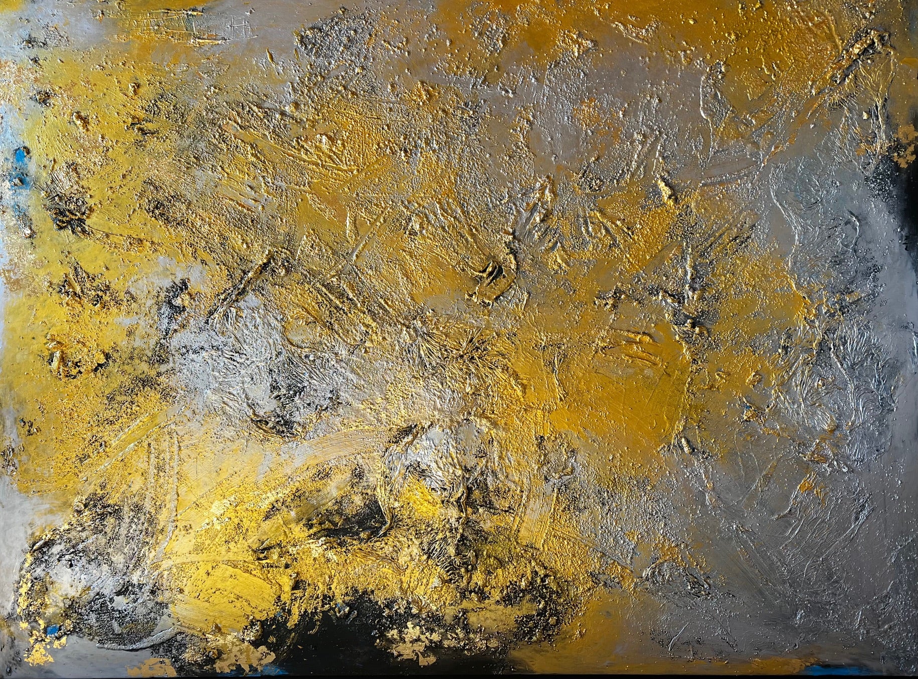 Original Kunstwerk: "Aus seinem Reichtum hat er uns alle Überschüttet“ 150 x 200 cm