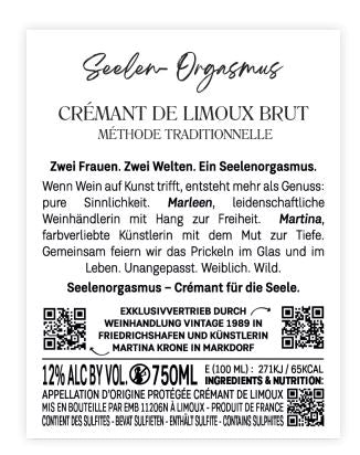 Crémant de Limoux Brut Réserve, Seelen-Orgasmus Private Label