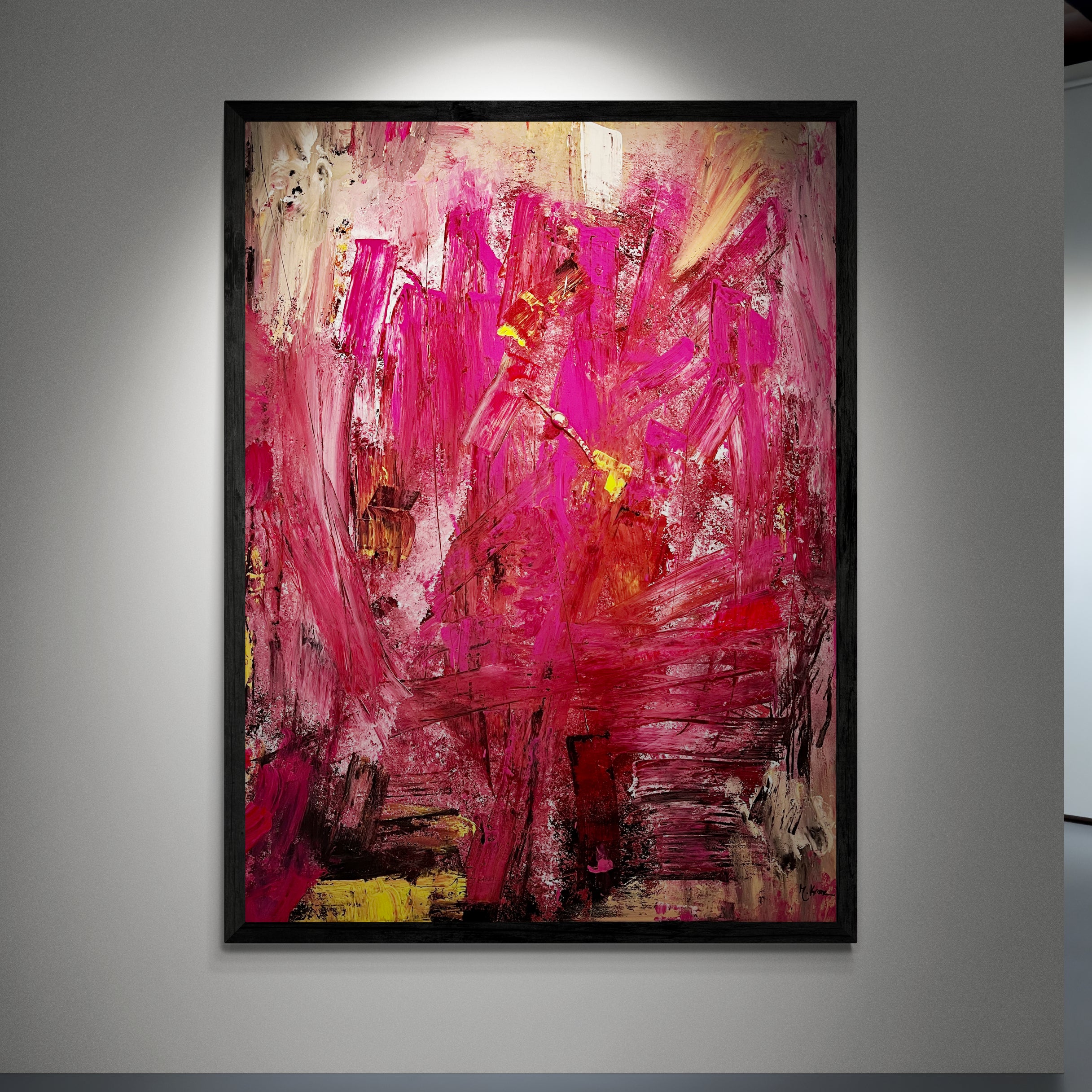 Kunstwerk "U(h)rschrei" - Premium Leinwand-Druck, limitiert auf 10 Stück