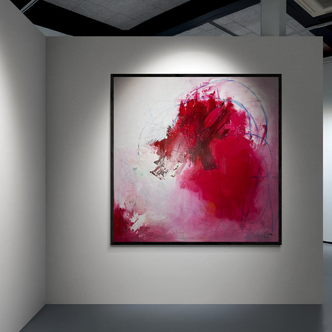 Kunstwerk "Herzenergie" - Premium Leinwand-Druck, limitiert auf 10 Stück