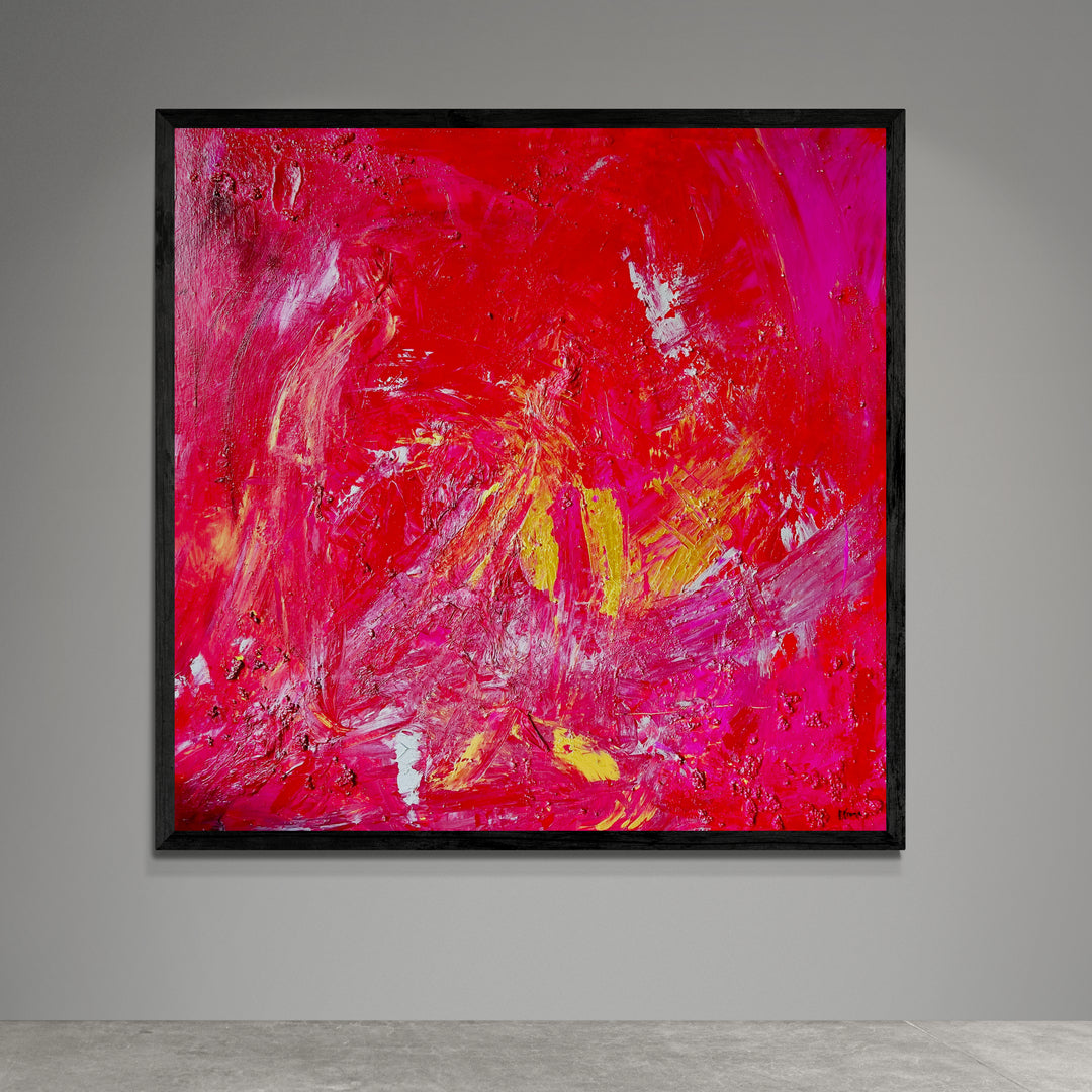 Kunstwerk "Ewiges Leben im Glück" - Premium Leinwand-Druck, limitiert auf 10 Stück