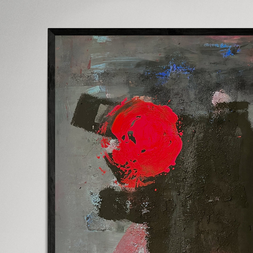 Kunstwerk "Schwarz-Pinke Schönheit" - Premium Leinwand-Druck, limitiert auf 10 Stück