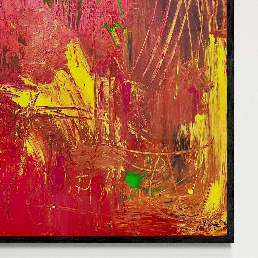 Kunstwerk "Seelen-Orgasmus 1" - Premium Leinwand-Druck, limitiert auf 10 Stück