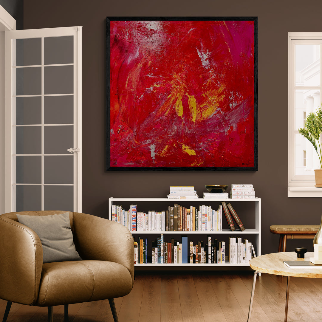 Kunstwerk "Ewiges Leben im Glück" - Premium Leinwand-Druck, limitiert auf 10 Stück