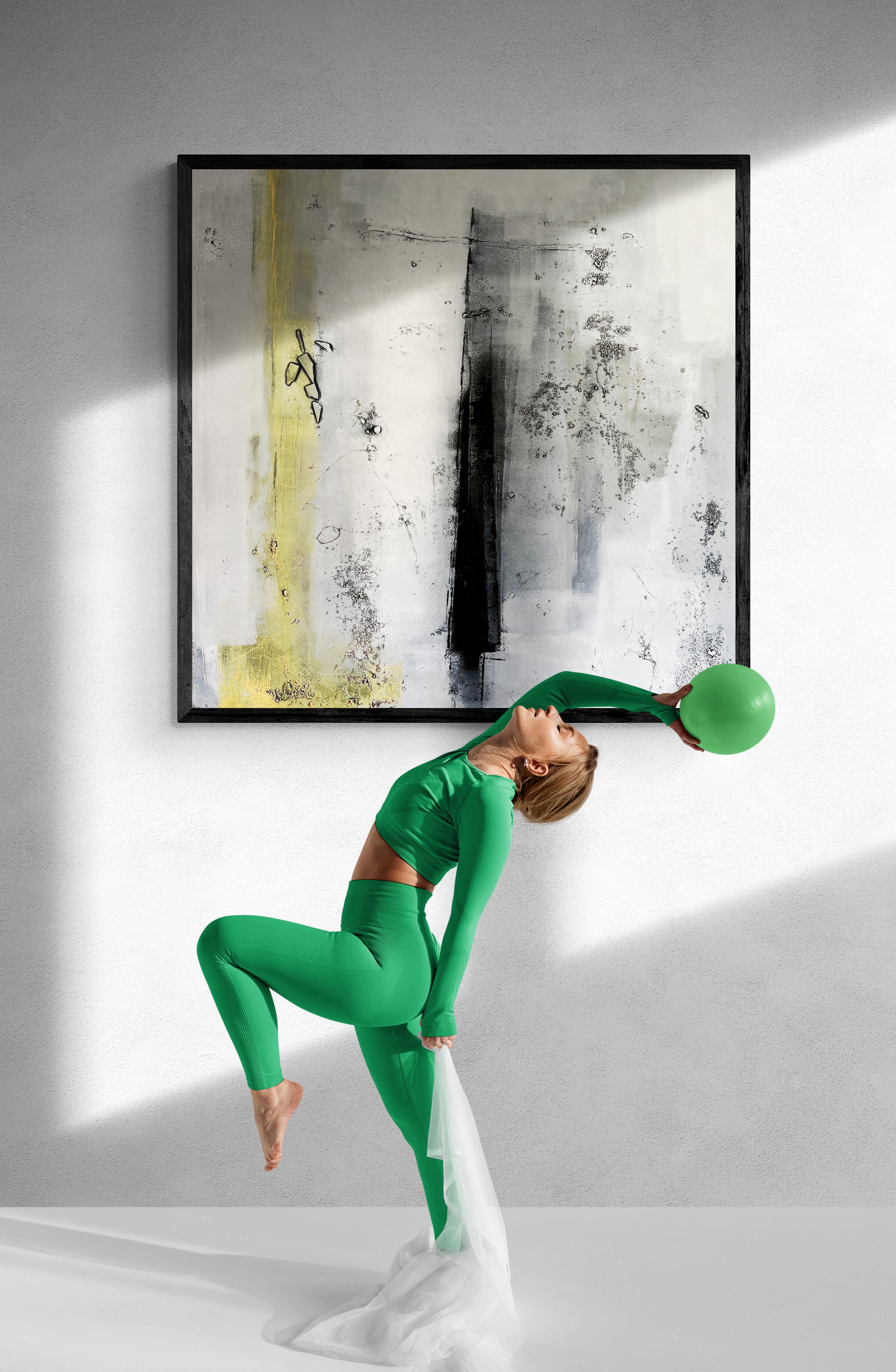 * Sonder-Abverkauf * 2 Kunstwerke "Instinkt 1 & 2" - Exklusive Originale, je 100 x 100 cm