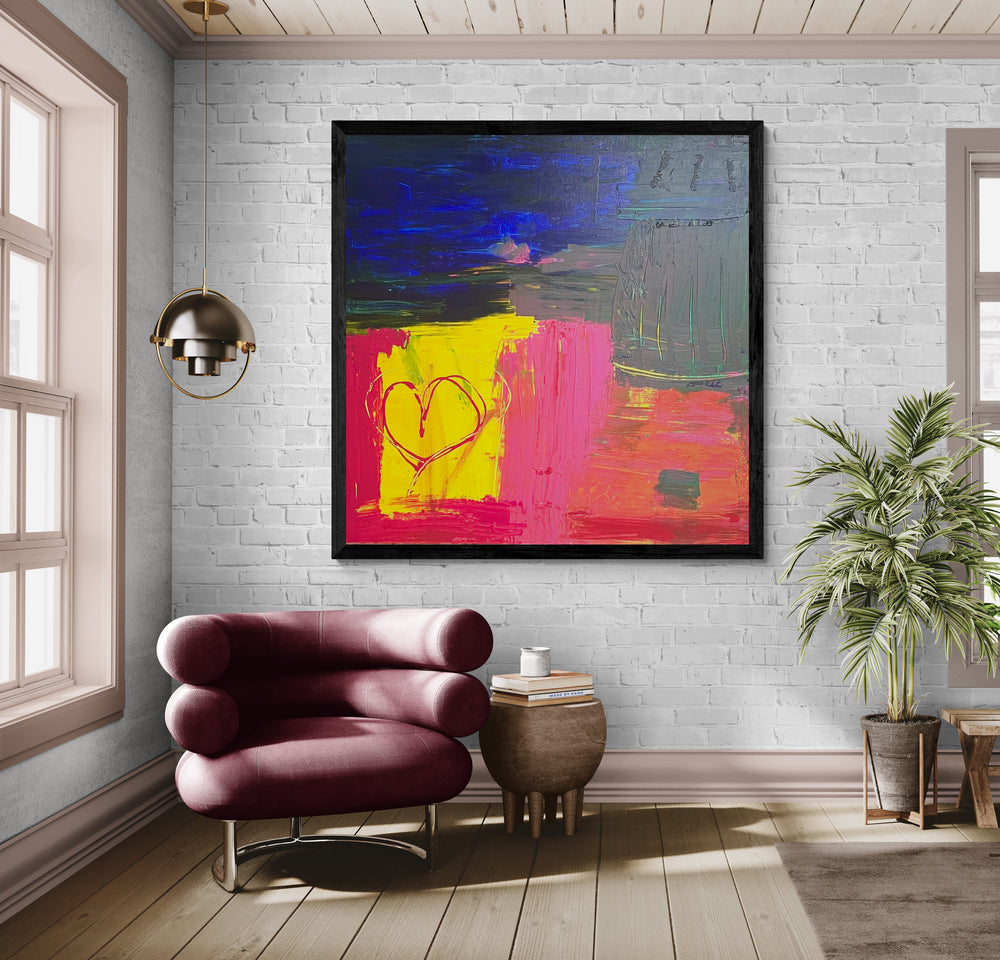 Original Kunstwerk "Liebe siegt immer", 100*100 cm