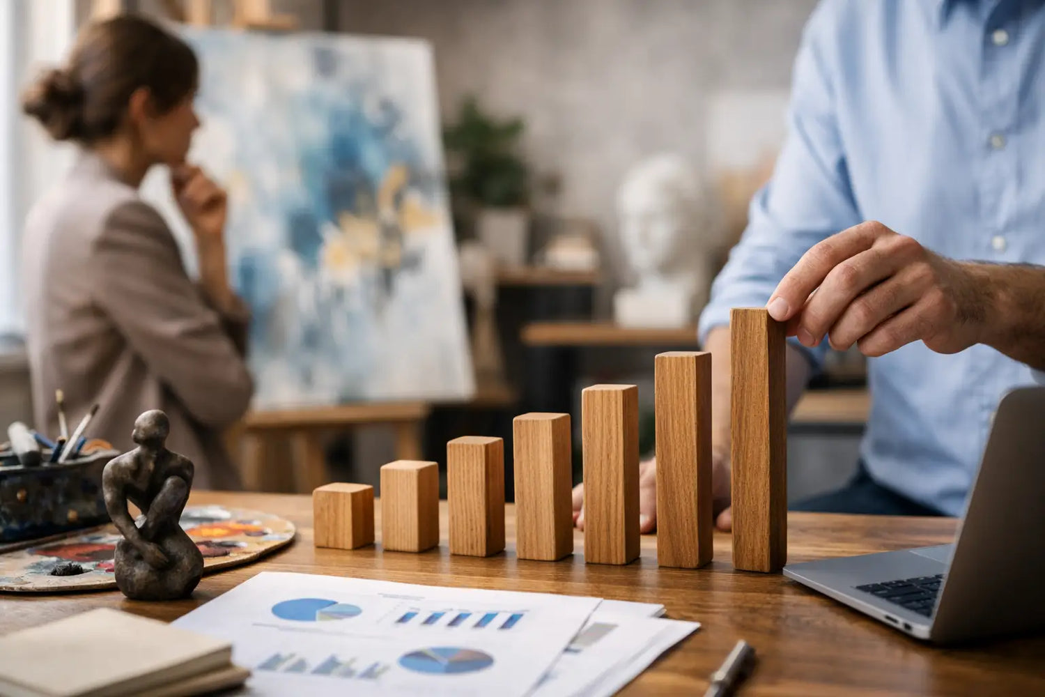 Kunstbusiness erfolgreich aufbauen mit 7 Hebeln