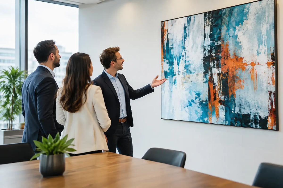 Firmenkunst Erfahrungen, die Räume verändern