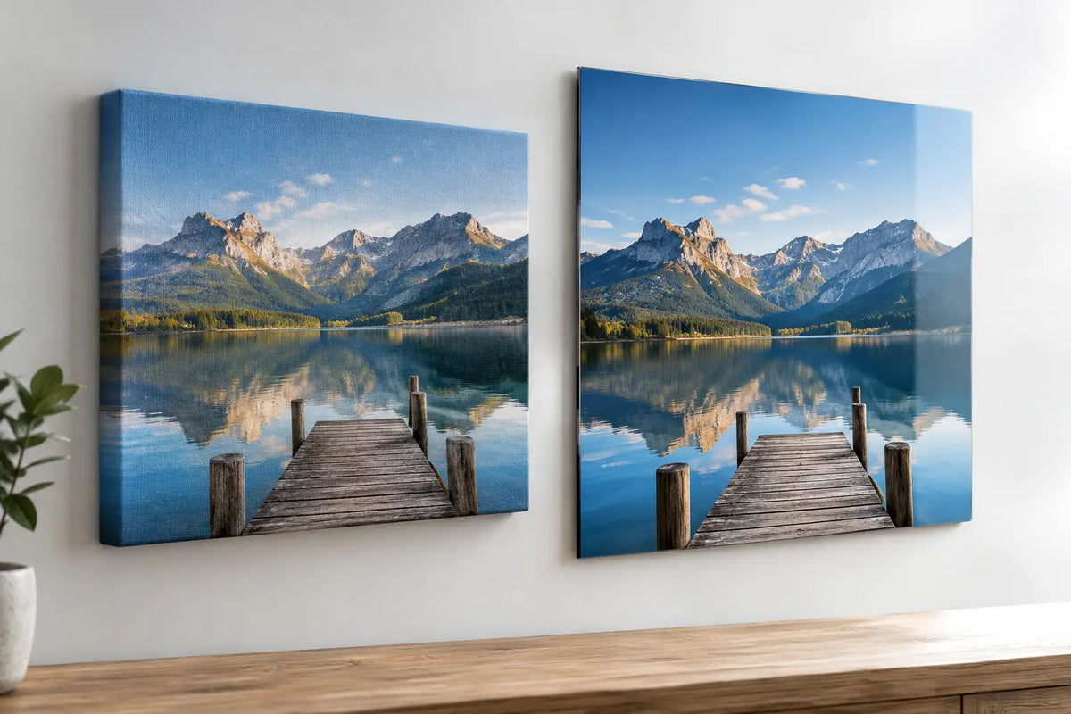 Leinwand oder Aludibond - was wirkt edler?