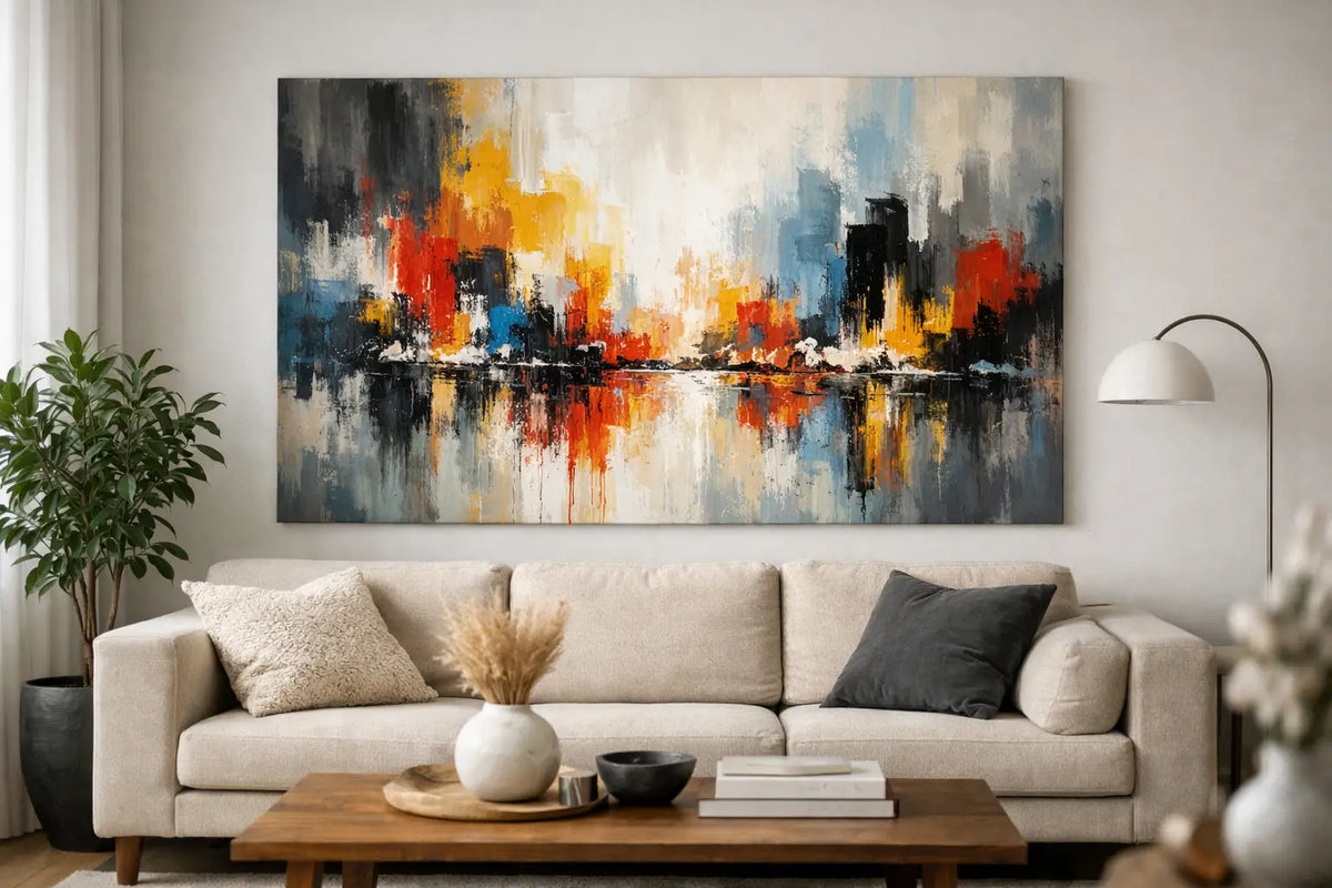 Großformatige Originalkunst fürs Wohnzimmer