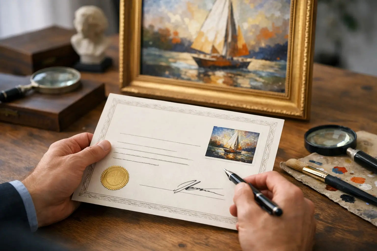 Zertifikat für originale Kunstwerke verstehen