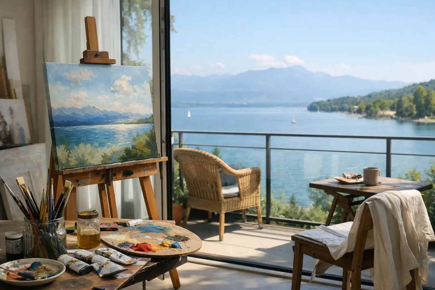 Privater Intensivtag im Atelier am Bodensee