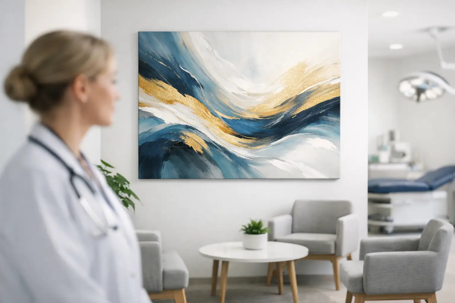 Wandkunst für moderne Arztpraxen mit Wirkung