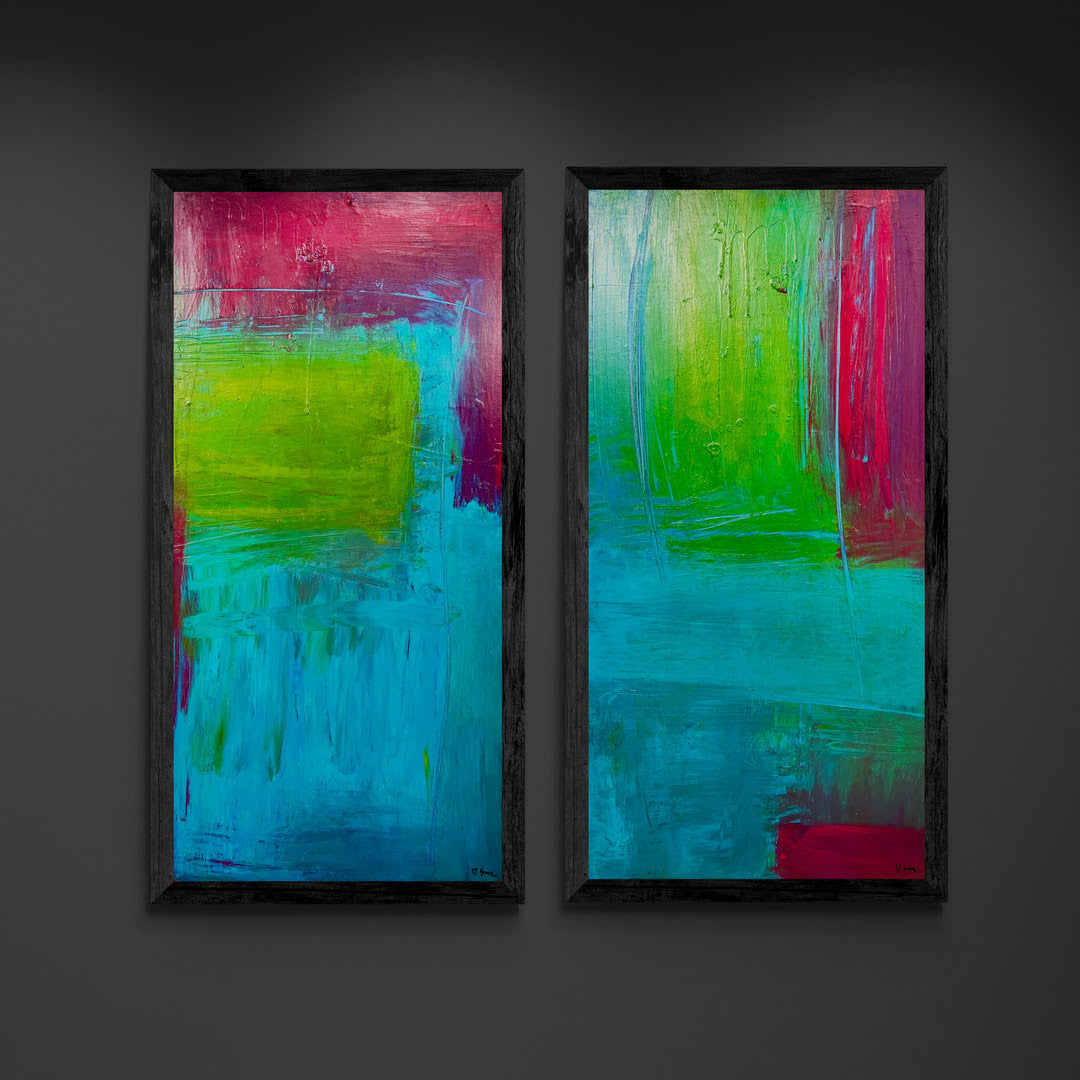 Original artwork: &quot;Dirty Talk&quot;, 2 pieces each 50 *100 cm