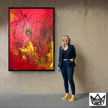 Original Kunstwerk: &quot;Seelenorgasmus Nr. 1&quot;, 90*120 cm