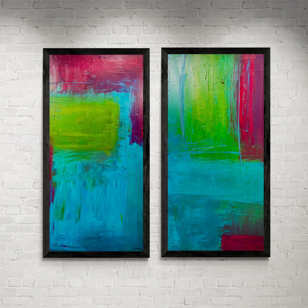 Original artwork: &quot;Dirty Talk&quot;, 2 pieces each 50 *100 cm