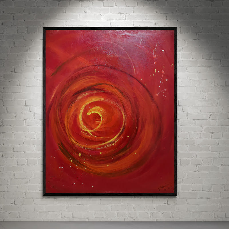 Artwork &quot;Red&quot; - Premium canvas print, limited to 10 pieces