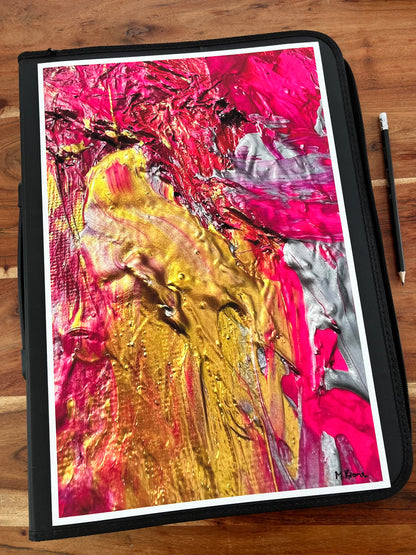 Kunstdruck, Ausschnitt aus „Seelen-Orgasmus 15“ Unikat, 30 x 45 cm