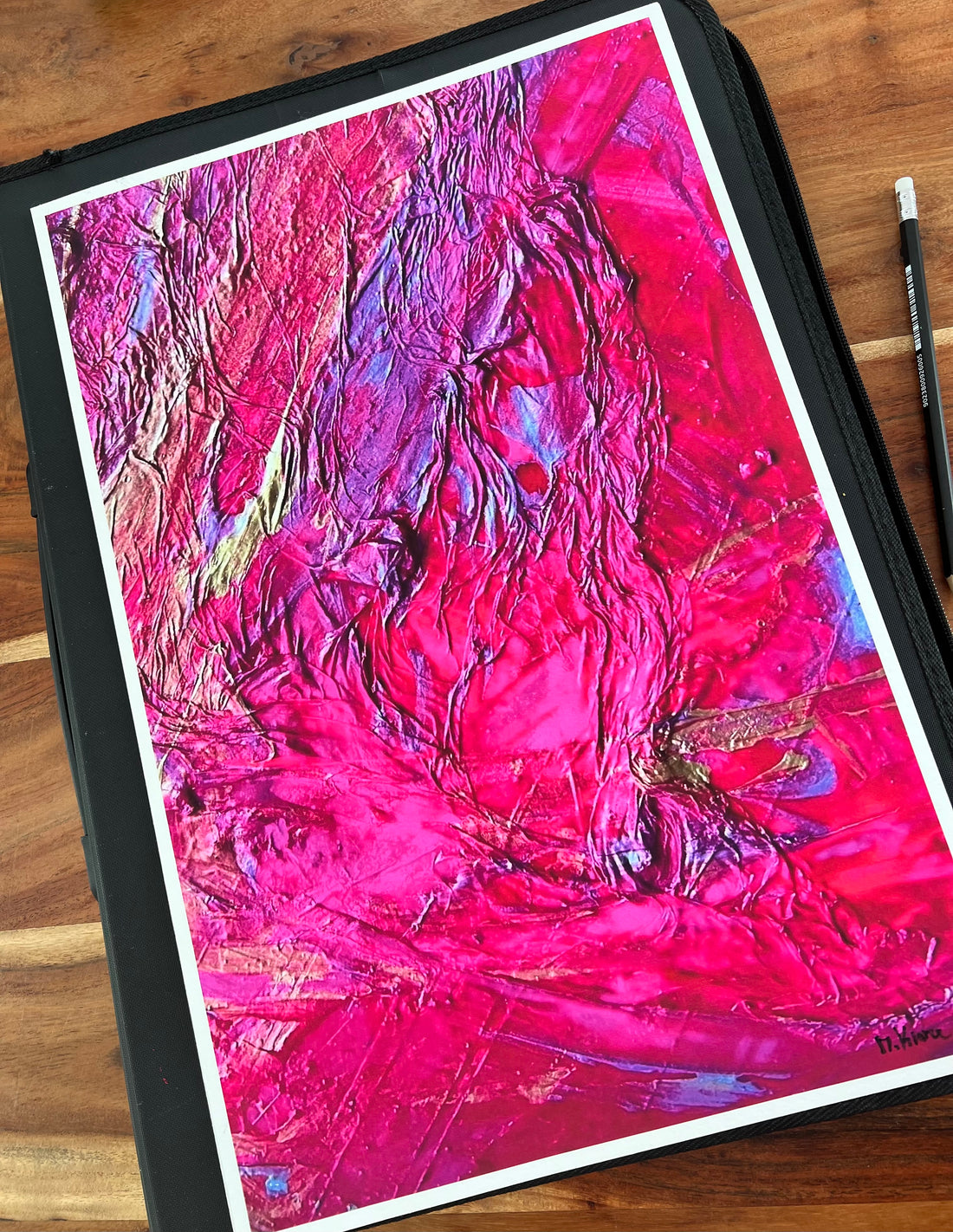 Kunstdruck, Ausschnitt aus „Ewiges Leben im Glück“, Unikat, 30 x 45 cm