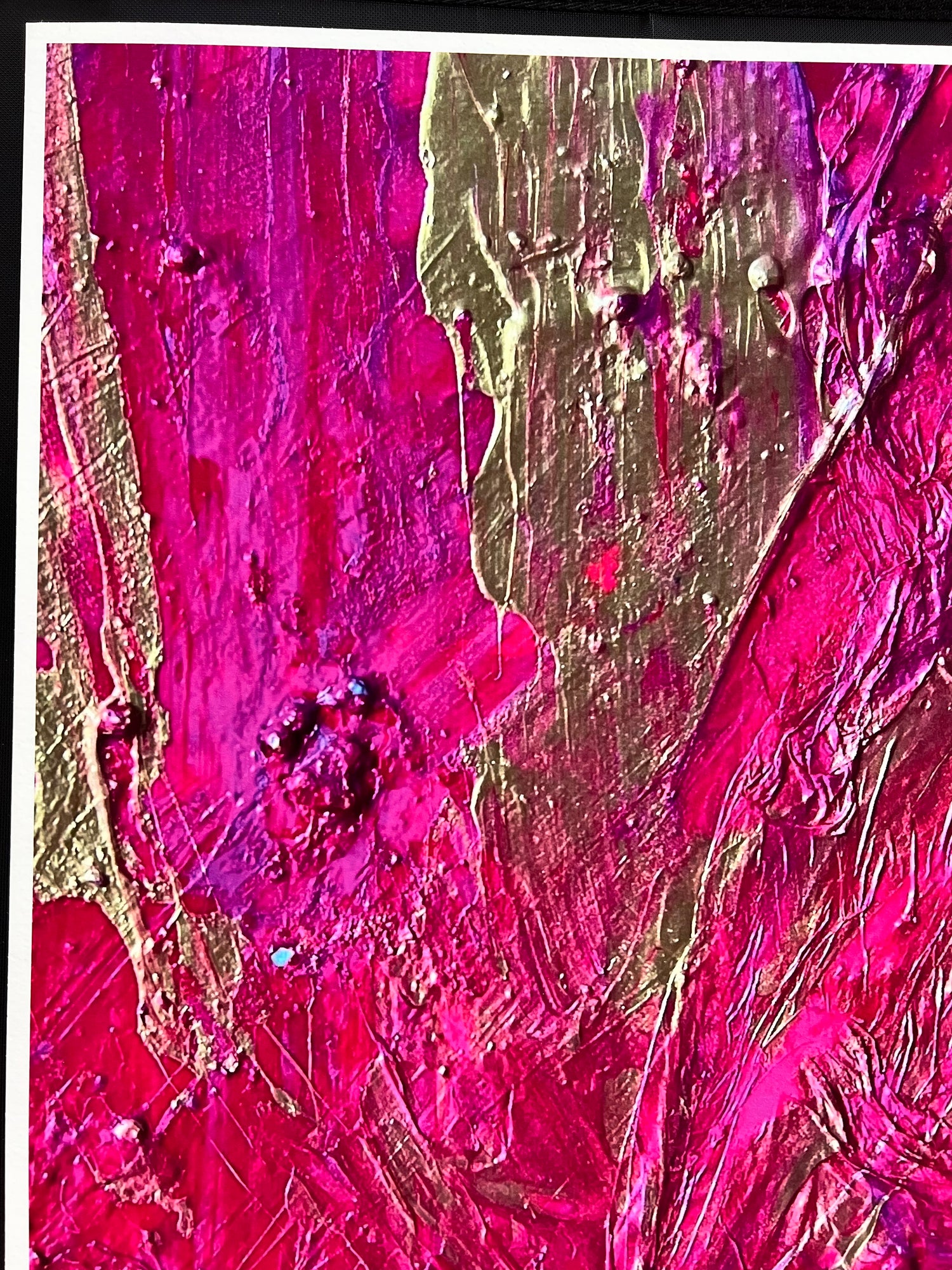 Kunstdruck, Ausschnitt aus „Ewiges Leben im Glück“, Unikat, 30 x 45 cm