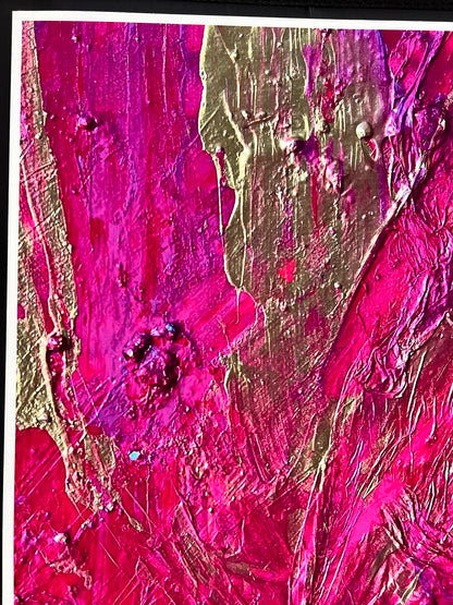 Kunstdruck, Ausschnitt aus „Ewiges Leben im Glück“, Unikat, 30 x 45 cm